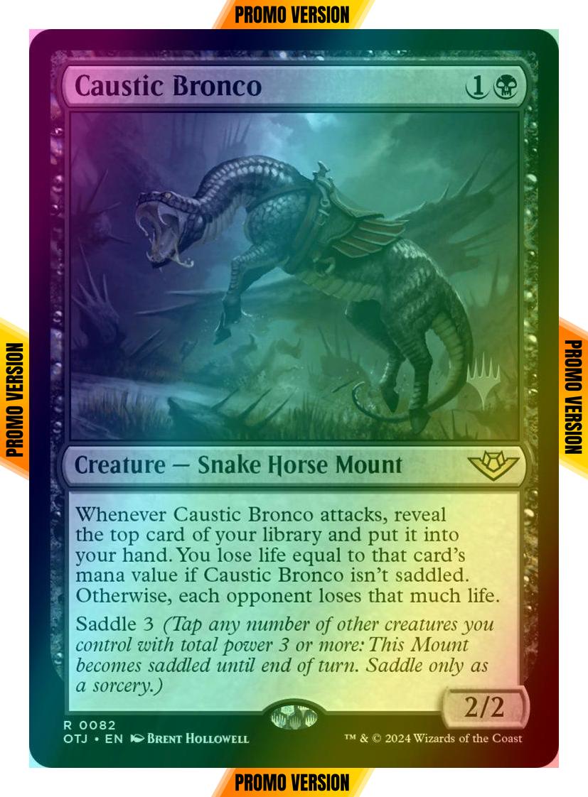 Caustic Bronco [82p] [Promo Pack] [Outlaws of Thunder Junction: Promos] [Foil]