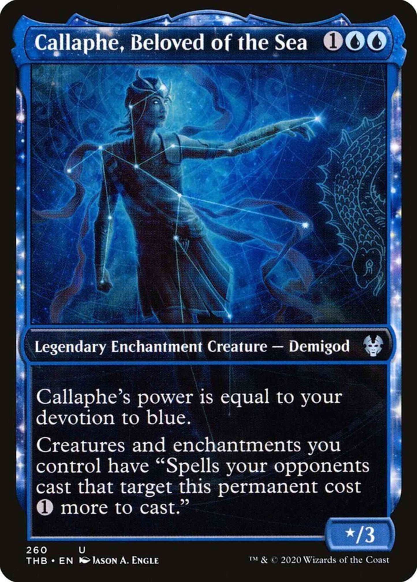 Callaphe, Beloved of the Sea [260] [Alternate Art] [Theros Beyond Death] [Non-Foil]