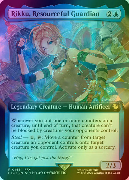 rikku mtg card Full Art - 16-137S - Emissaries of Light until end of turn Rikku, Resourceful Guardian decks -