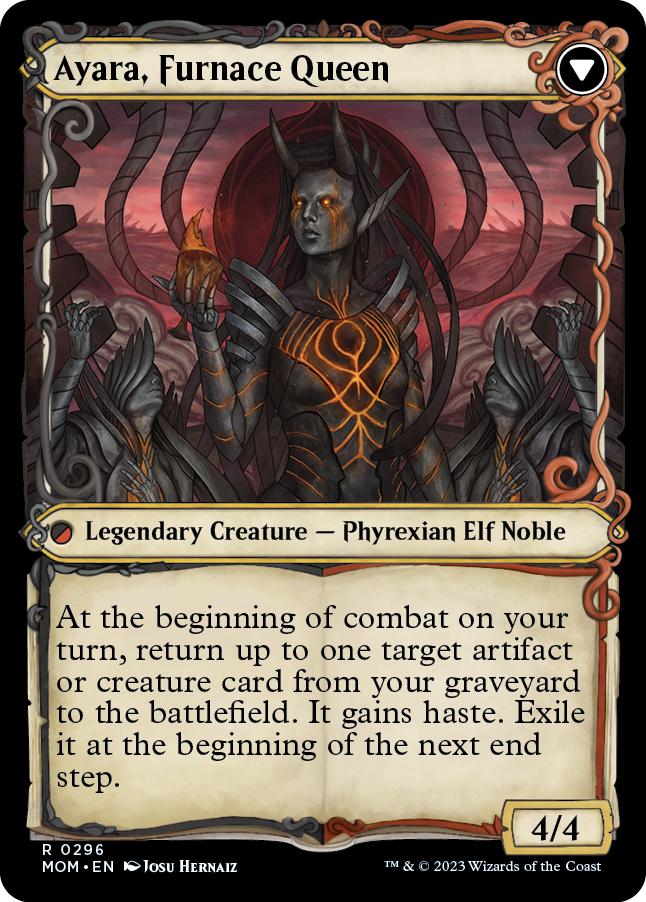 Ayara, Widow of the Realm // Ayara, Furnace Queen [296] [Planar Showcase] [March of the Machine] [Non-Foil]