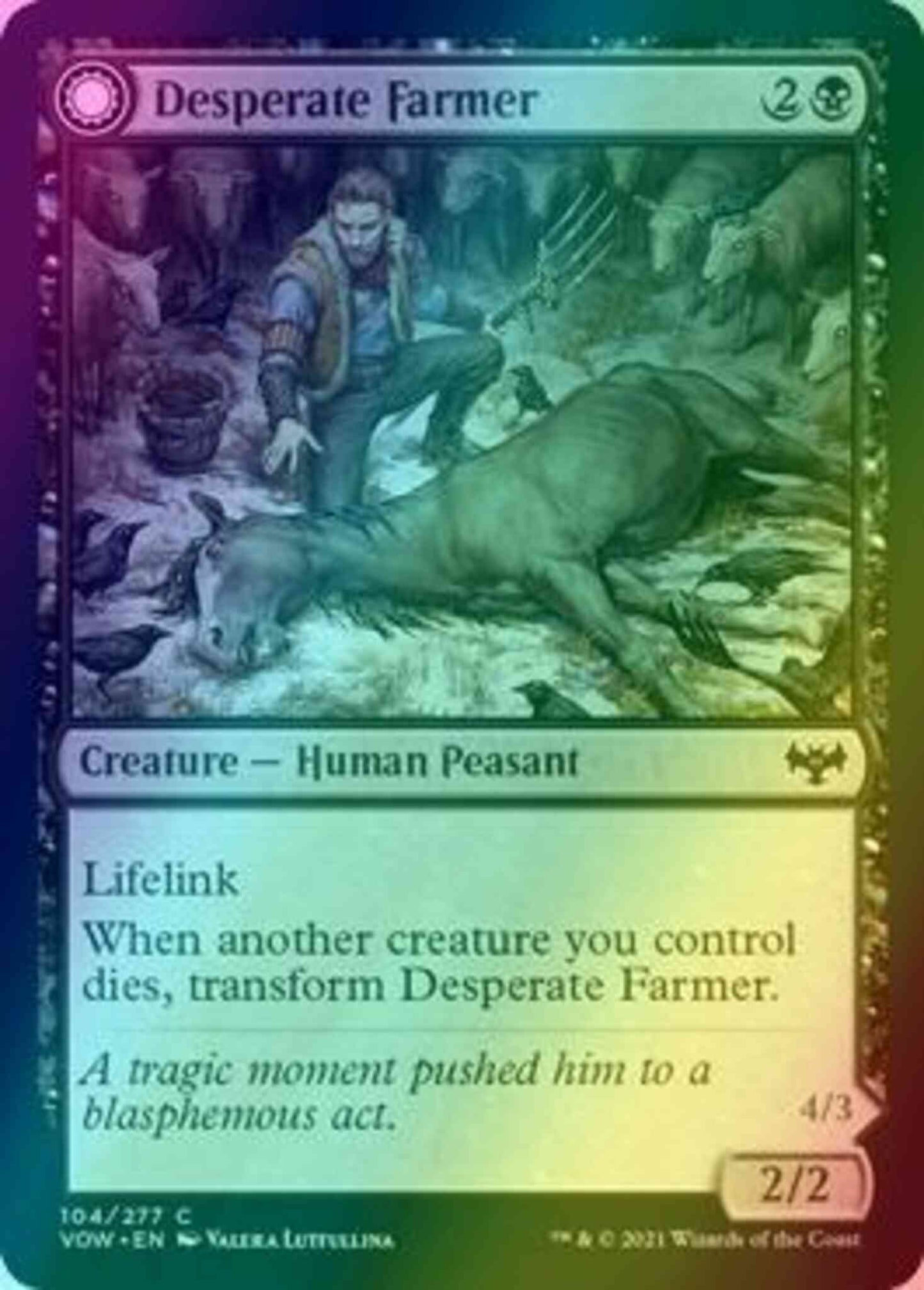Desperate Farmer // Depraved Harvester [104] [Innistrad: Crimson Vow] [Foil]