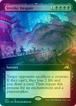 Invoke Despair [455] [Extended Art] [Kamigawa: Neon Dynasty] [Foil]