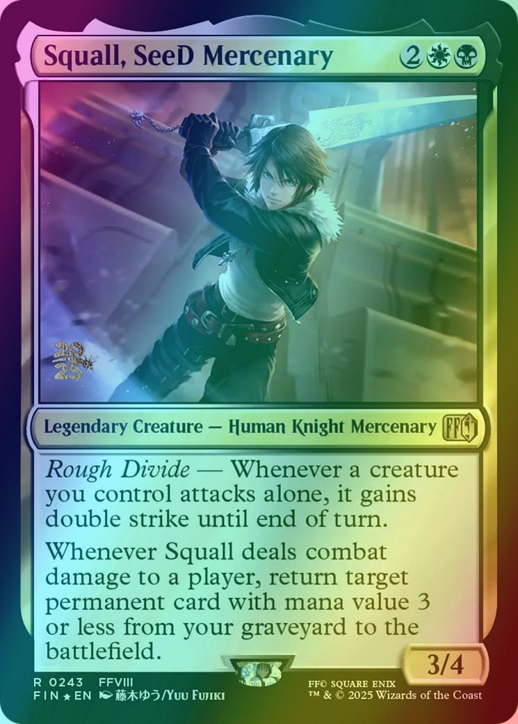 Squall, SeeD Mercenary [243s] [Prerelease] [FINAL FANTASY: Promos] [Foil]