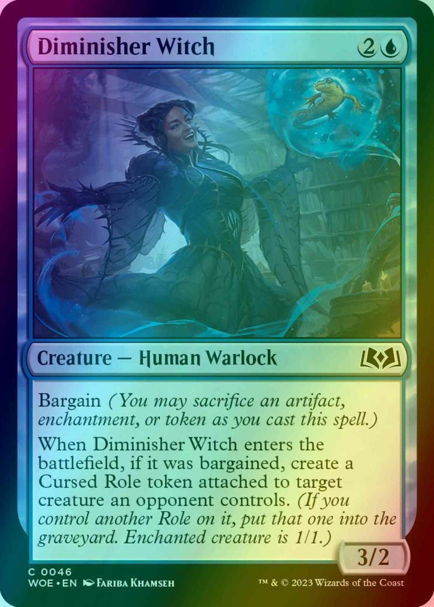 Diminisher Witch [46] [Wilds of Eldraine] [Foil]