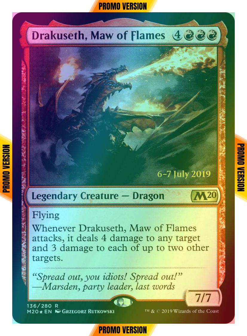 Drakuseth, Maw of Flames [136s] [Core Set 2020 Promos] [Foil]
