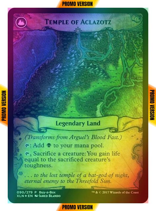 Arguel's Blood Fast // Temple of Aclazotz [90] [XLN Treasure Chest] [Foil]