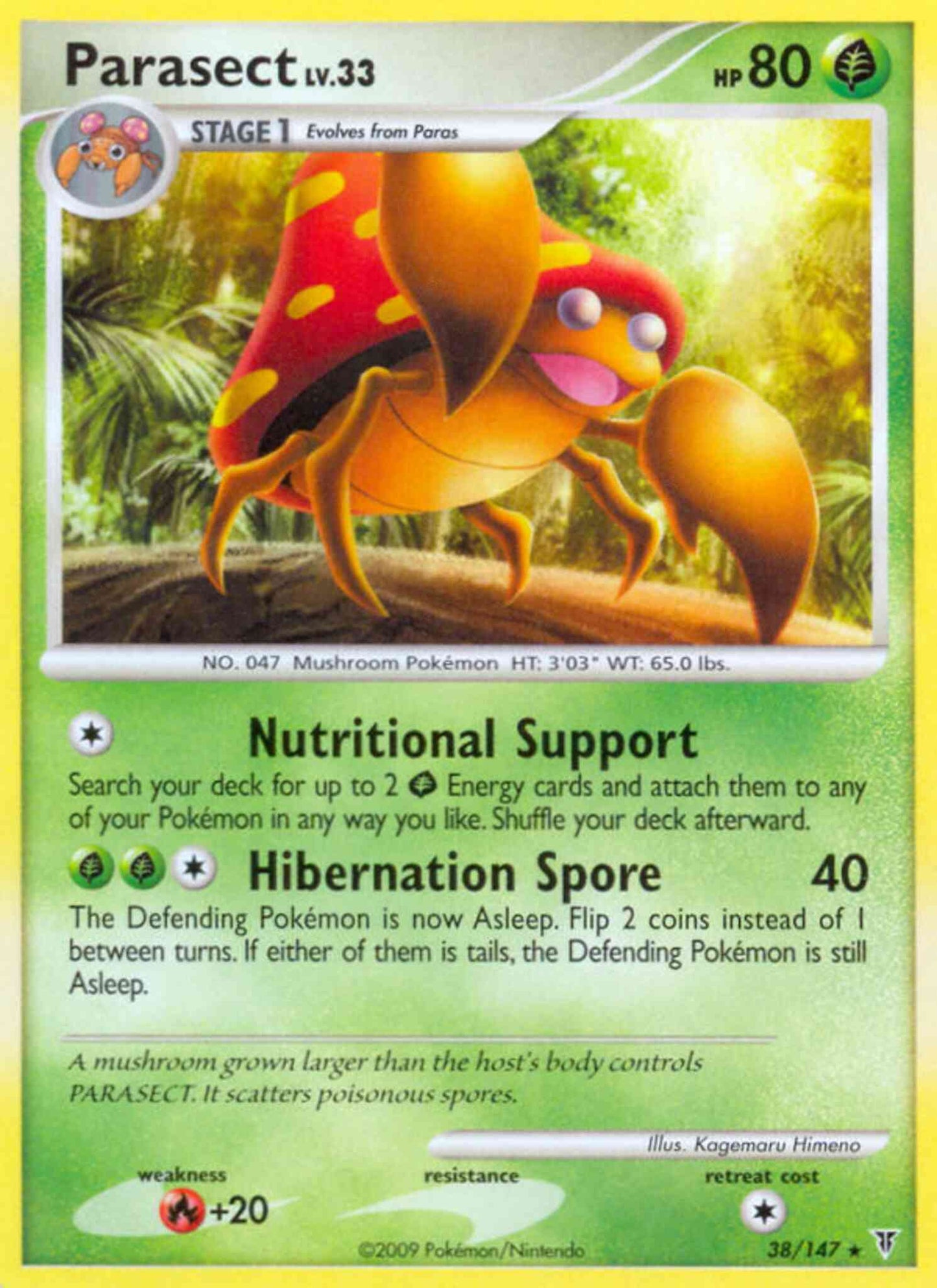 Parasect - 38/147 - Rare [pl3-38] [Non-Holo]