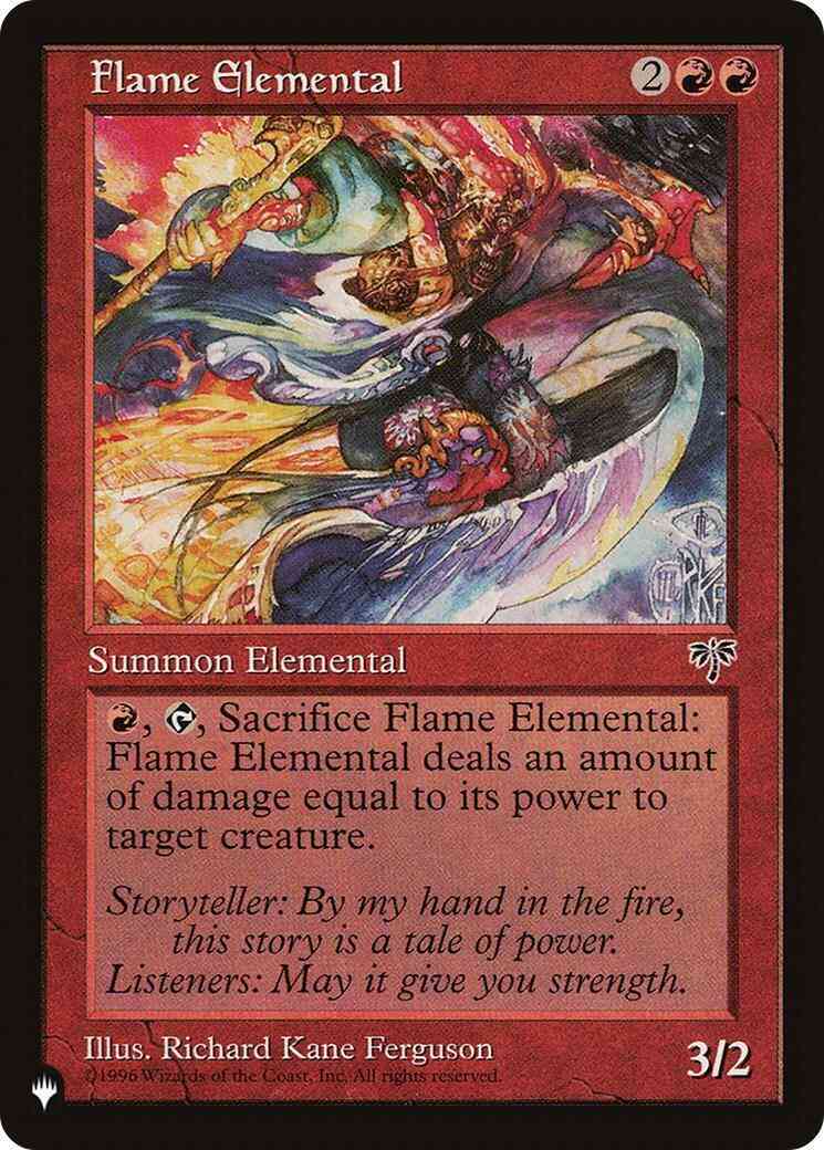 Flame Elemental [MIR-175] [The List] [Non-Foil]