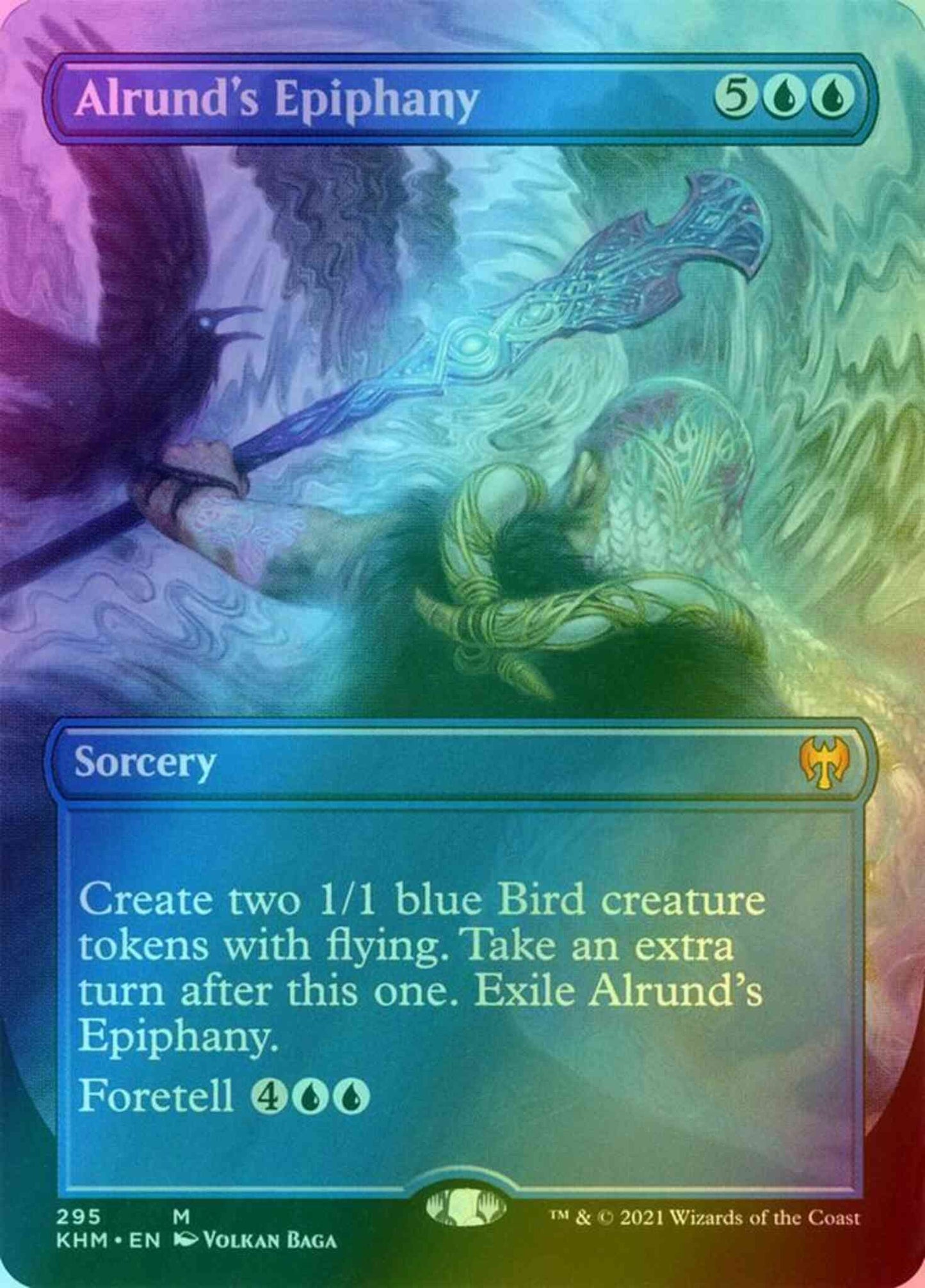 Alrund's Epiphany [295] [Borderless] [Kaldheim] [Foil]