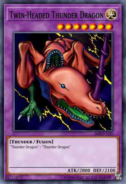 Twin-Headed Thunder Dragon - MRD-120 - Super Rare - Unlimited