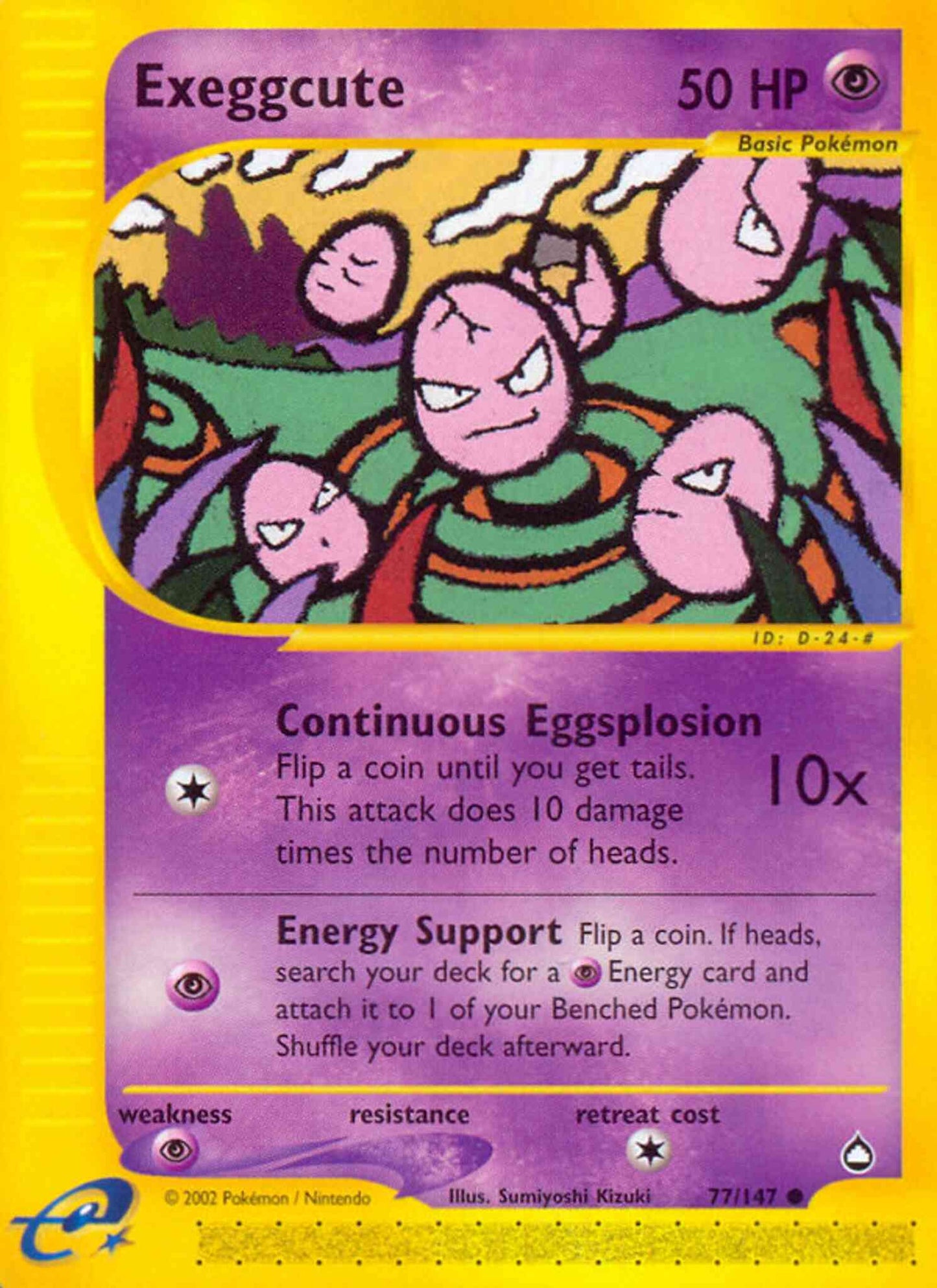 Exeggcute - 77/147 - Common [ecard2-77] [Reverse Holo]