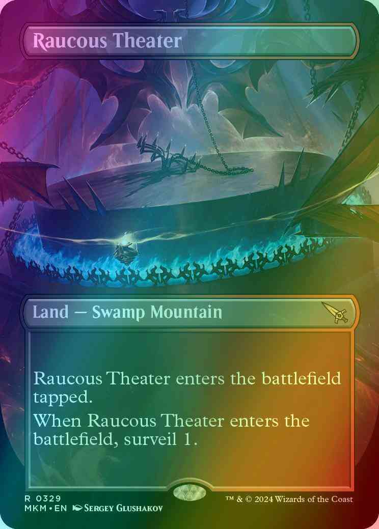 Raucous Theater [329] [Borderless] [Murders at Karlov Manor] [Foil]