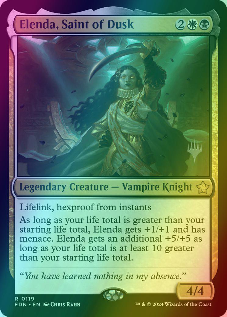 Elenda, Saint of Dusk [119p] [Promo Pack] [Foundations: Promos] [Foil]