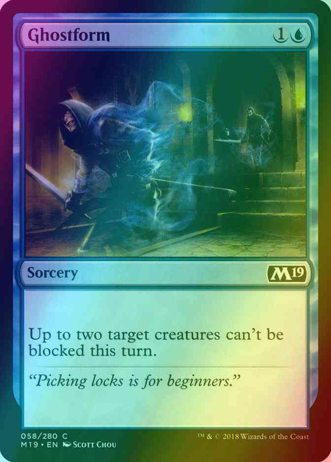 Ghostform [58] [Core Set 2019] [Foil]
