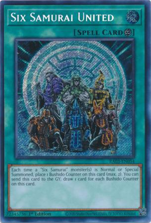 Six Samurai United - RA03-EN054 - Secret Rare - 1st Edition