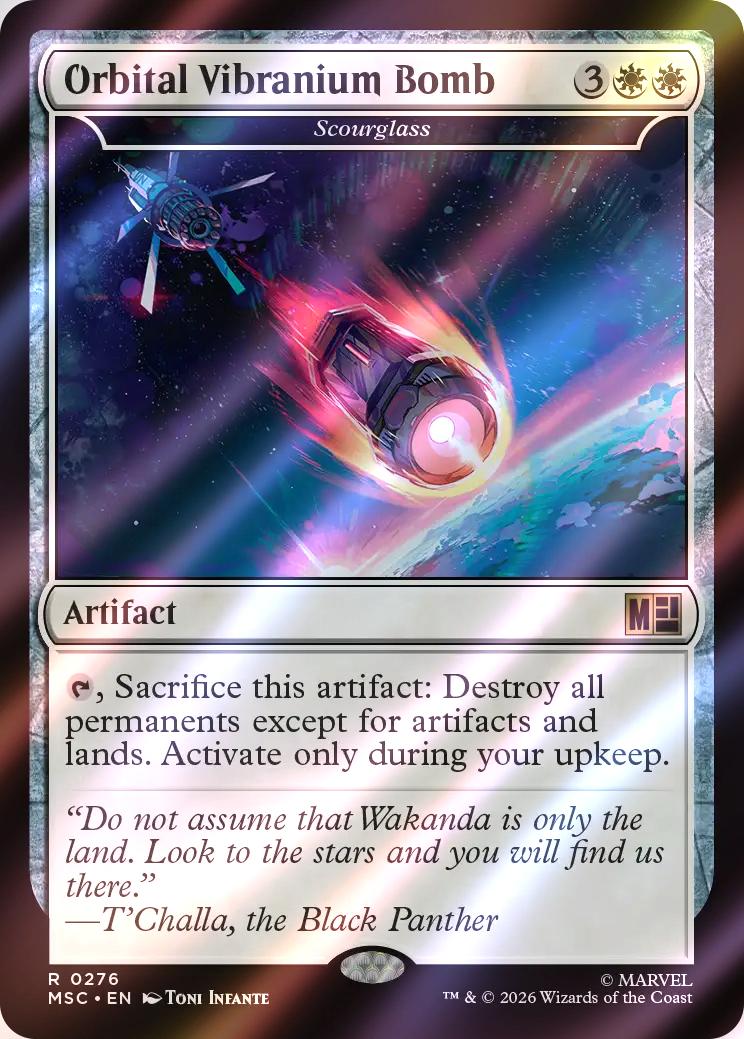 Orbital Vibranium Bomb - Scourglass [276] [Marvel Super Heroes: Commander] [Surge Foil]