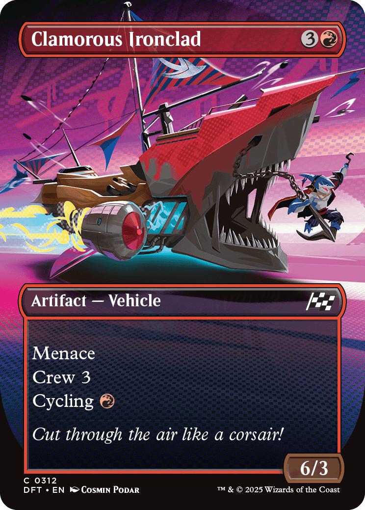 Clamorous Ironclad [312] [Borderless] [Revved Up] [Aetherdrift] [Non-Foil]