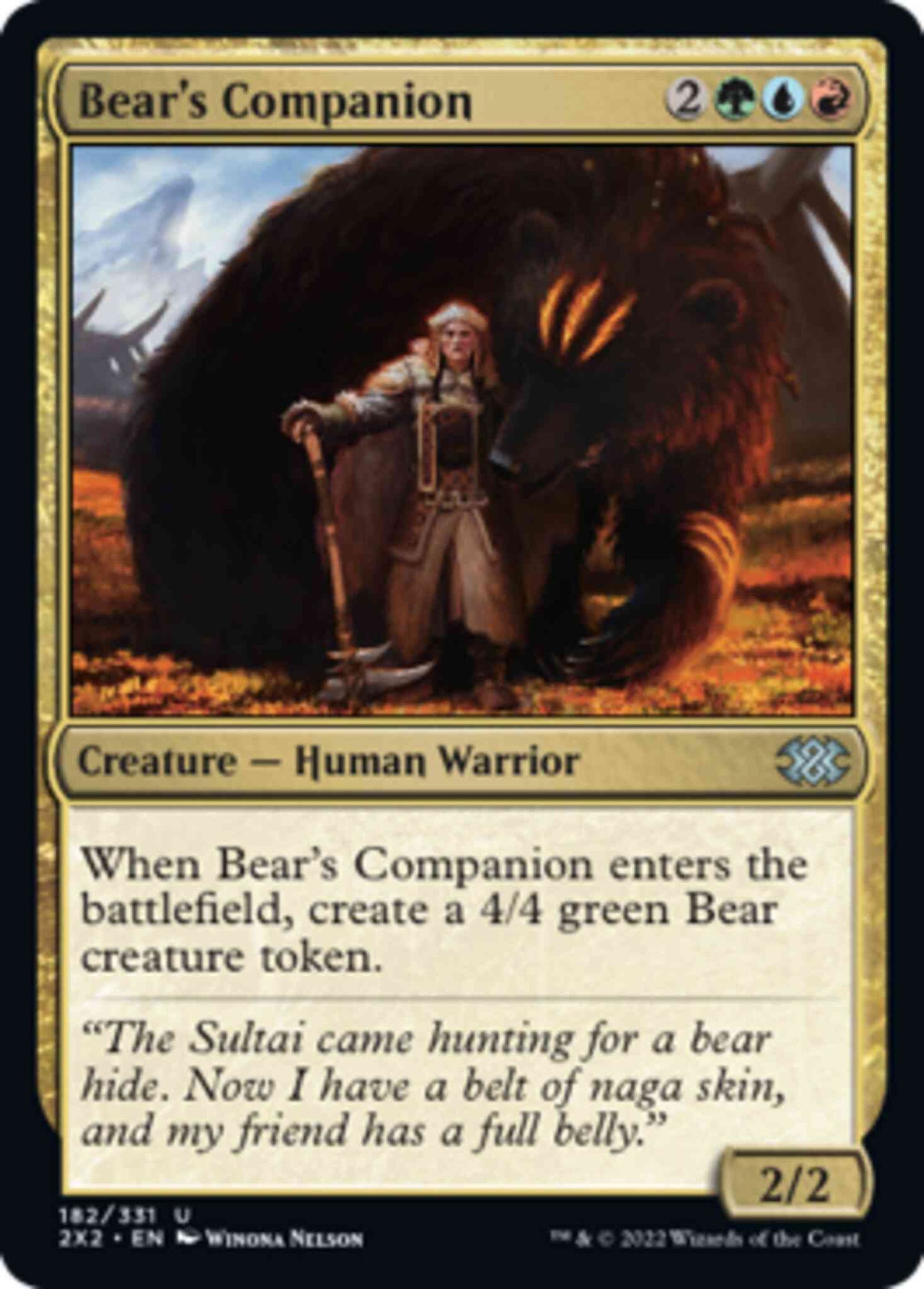 Bear's Companion [182] [Double Masters 2022] [Non-Foil]