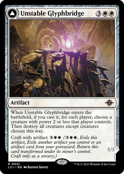 Unstable Glyphbridge // Sandswirl Wanderglyph [41] [The Lost Caverns of Ixalan] [Non-Foil]