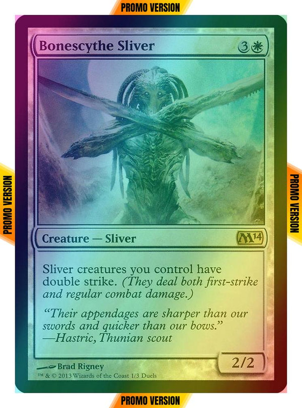 Bonescythe Sliver [Duels of the Planeswalkers Promos 2013] [Foil]