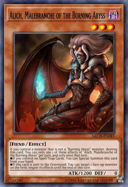 Alich, Malebranche of the Burning Abyss - NECH-EN083 - Rare - Unlimited