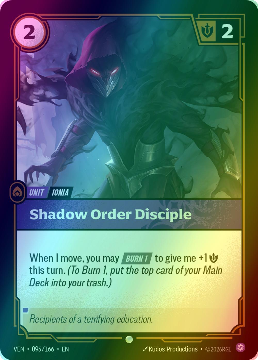 Shadow Order Disciple - 095/166 [Vendetta] [Foil]
