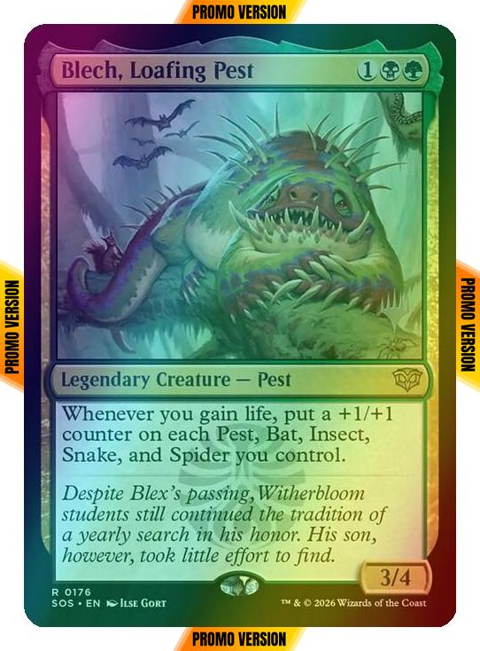 Blech, Loafing Pest [176p] [Promo Pack] [Secrets of Strixhaven Promos] [Foil]