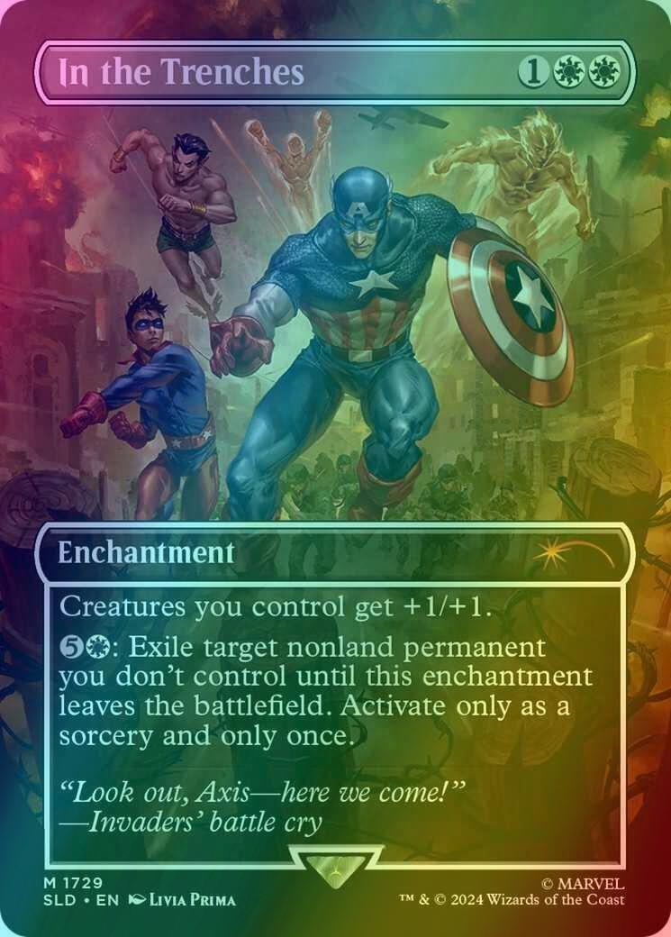 In the Trenches [1729] [Borderless] [Marvel's Captain America] [Secret Lair Drop] [Foil]
