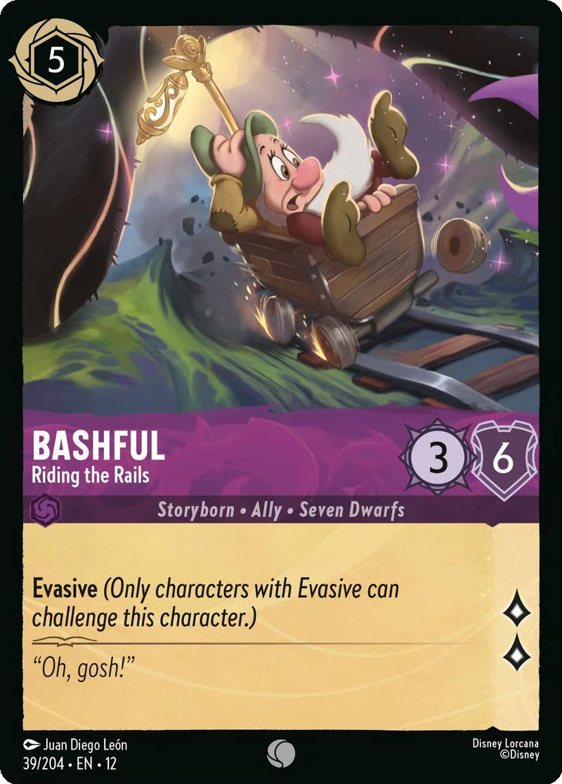 Bashful - Riding the Rails - 39/204 [Wilds Unknown] [Non-Foil]