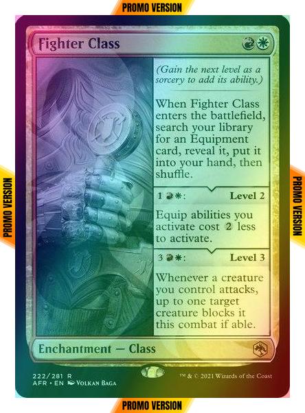 Fighter Class [222x] [Ampersand] [Adventures in the Forgotten Realms Promos] [Foil]