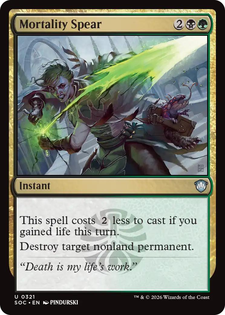 Mortality Spear [321] [Secrets of Strixhaven: Commander] [Non-Foil]