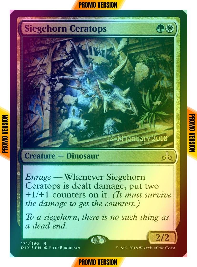 Siegehorn Ceratops [171s] [Rivals of Ixalan Promos] [Foil]