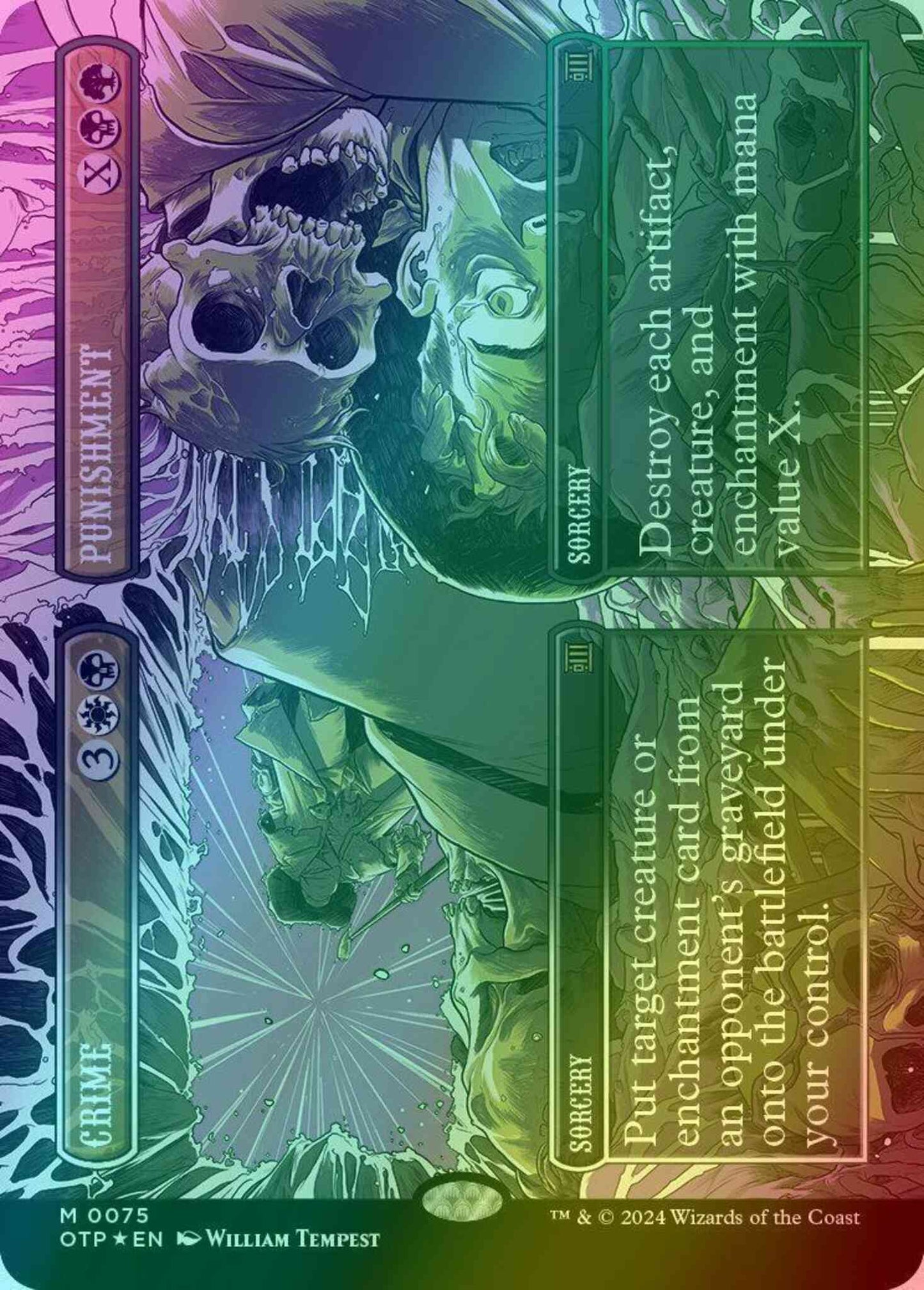 Crime // Punishment [75] [Borderless] [Breaking News] [Textured Foil]