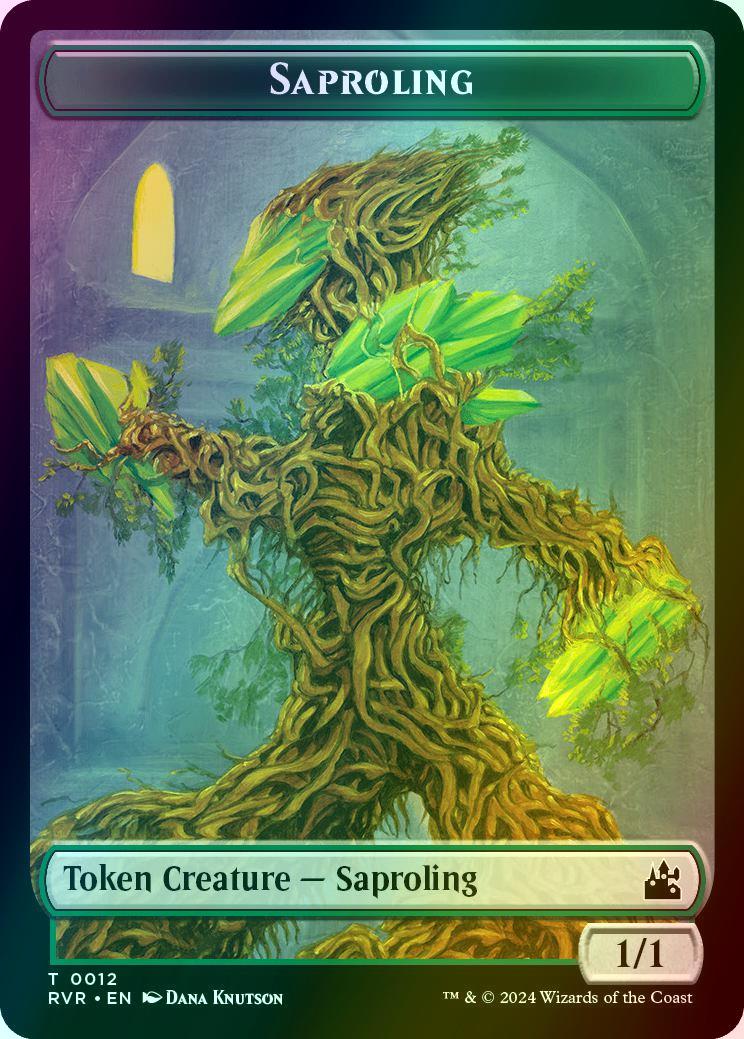 Centaur Token (10) // Saproling Token (12) [Ravnica Remastered: Tokens] [Foil]