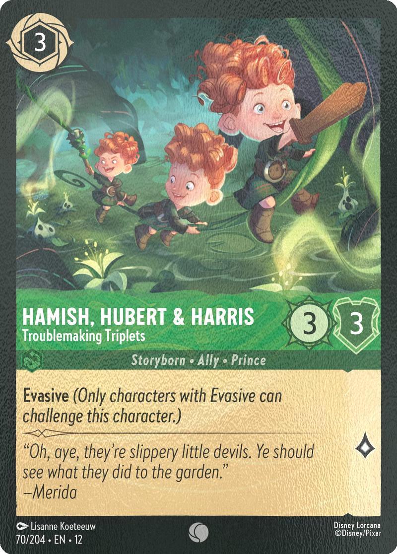 Hamish, Hubert & Harris - Troublemaking Triplets - 70/204 [Wilds Unknown] [Cold Foil]