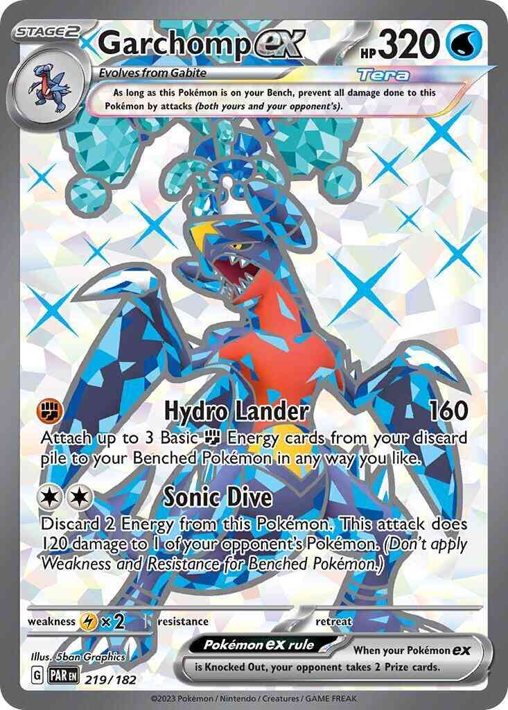 Garchomp ex - 219/182 - Ultra Rare [sv04-219] [Ultra]