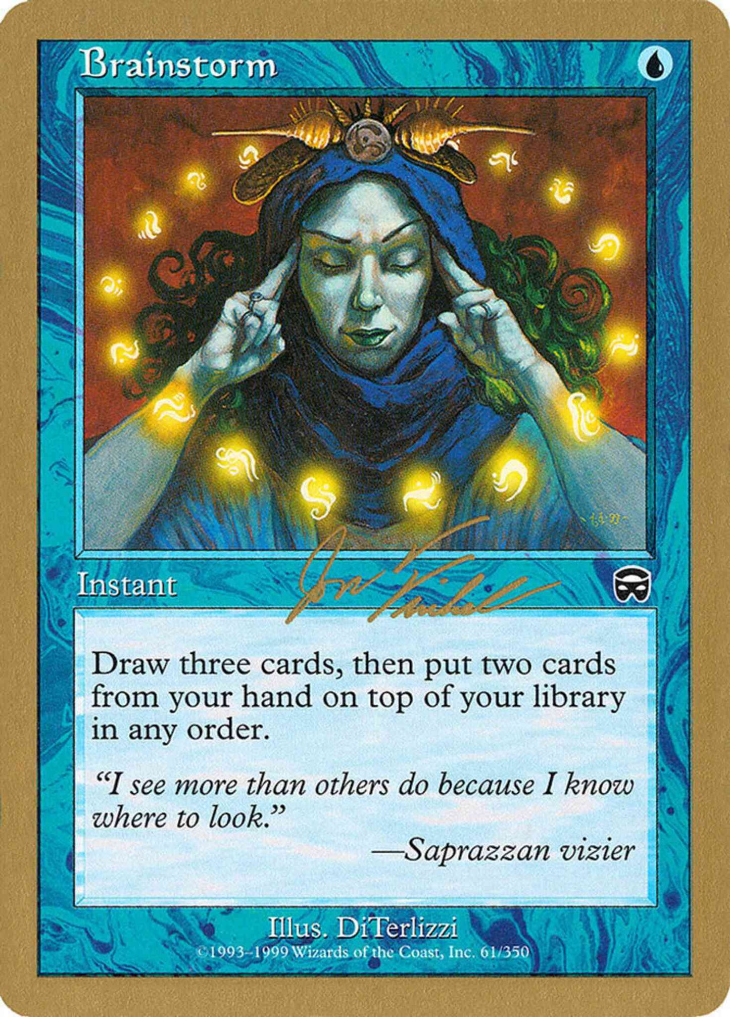 Brainstorm [jf61] [World Championship Decks 2000] [Non-Foil]