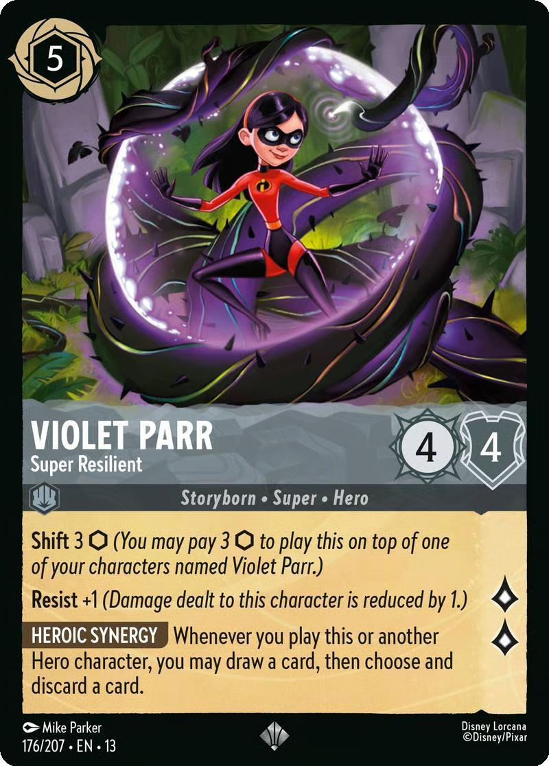 Violet Parr - Super Resilient - 176/204 [Attack of the Vine!] [Non-Foil]