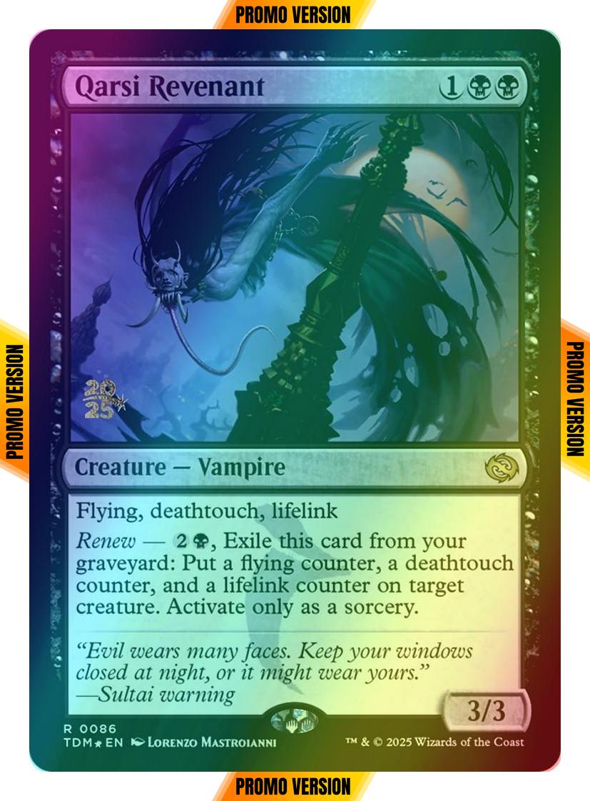 Qarsi Revenant [86s] [Prerelease] [Tarkir: Dragonstorm: Promos] [Foil]