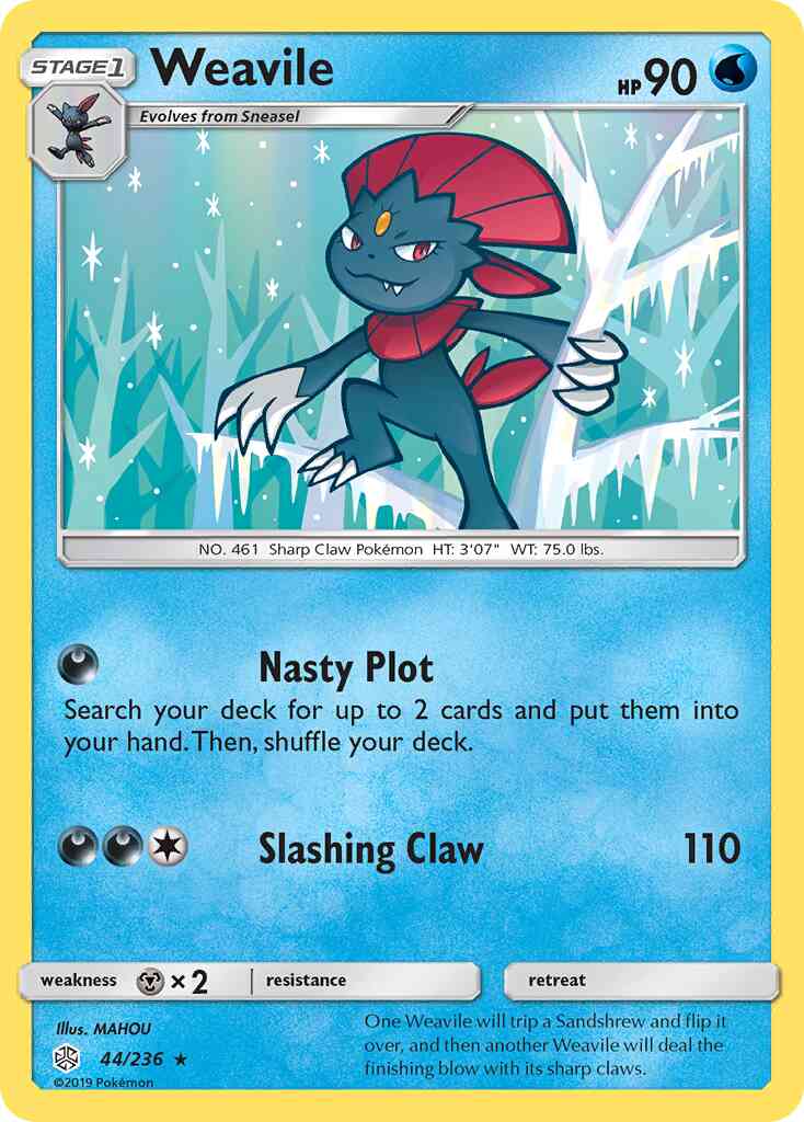 Weavile - 44/236 - Rare [sm12-44] [Non-Holo]