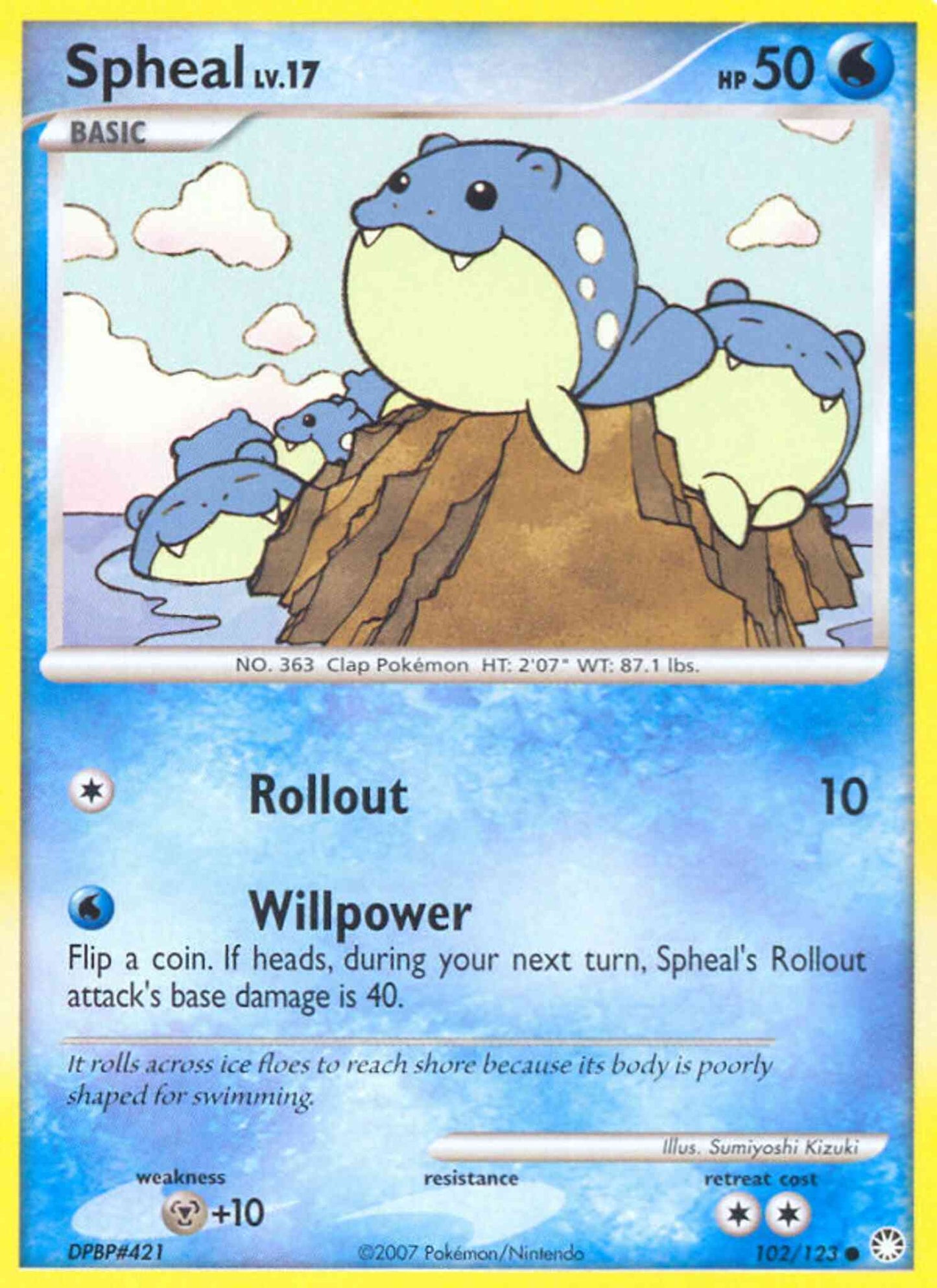 Spheal - 102/123 - Common [dp2-102] [Non-Holo]