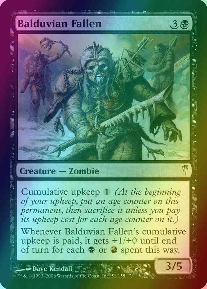 Balduvian Fallen [51] [Coldsnap] [Foil]