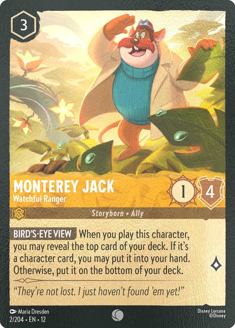 Monterey Jack - Watchful Ranger - 2/204 [Wilds Unknown] [Cold Foil]
