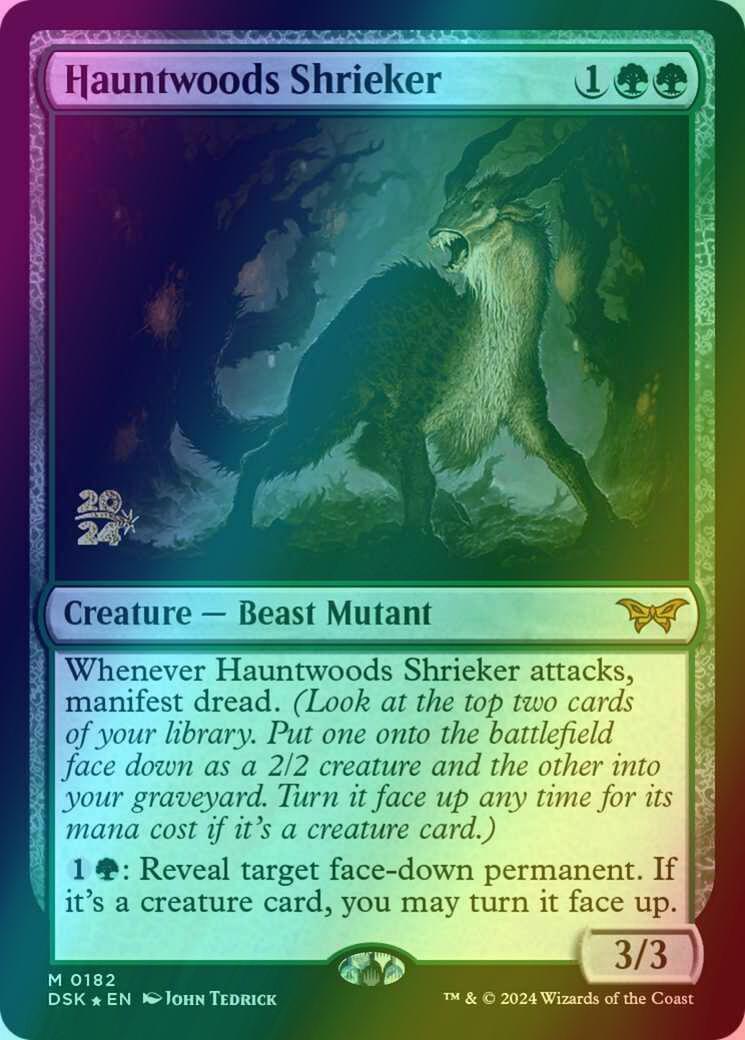 Hauntwoods Shrieker [182s] [Prerelease] [Duskmourn: House of Horror: Promos] [Foil]