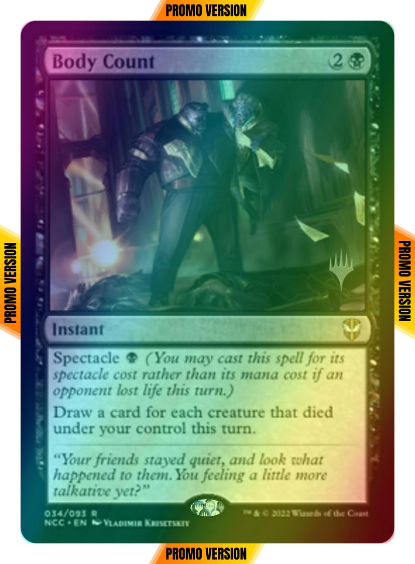 Body Count [Promo Pack] [34p] [Streets of New Capenna: Commander: Promos] [Foil]