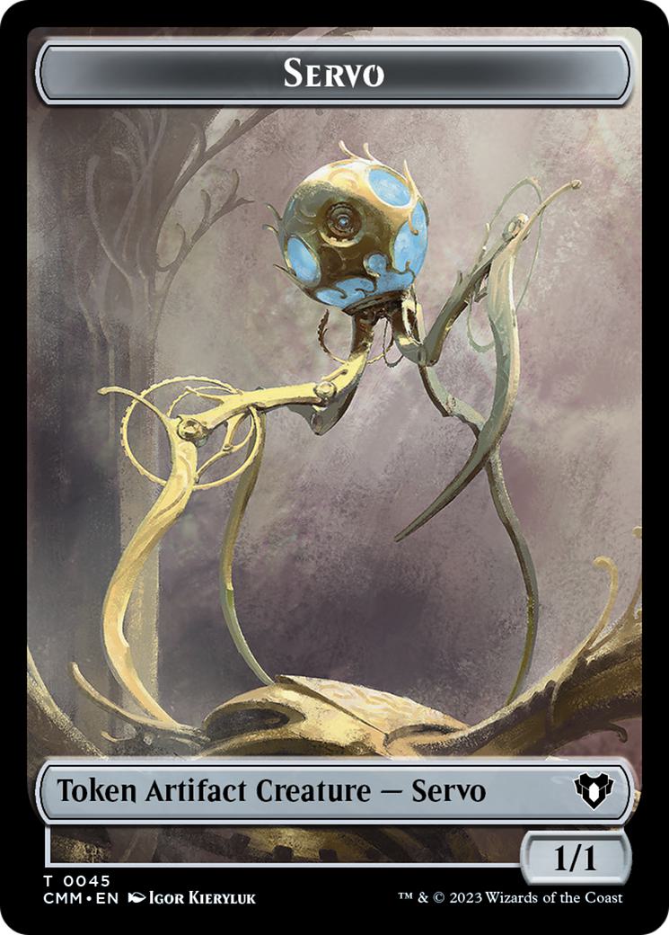 Phyrexian Myr Token (44) // Servo Token (45) [Commander Masters: Tokens] [Non-Foil]