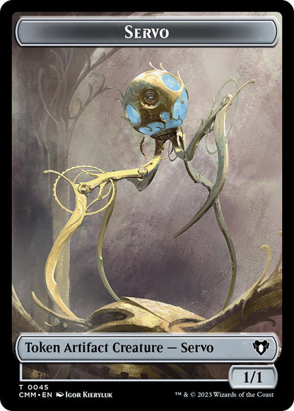 Phyrexian Myr Token (44) // Servo Token (45) [Commander Masters: Tokens] [Non-Foil]