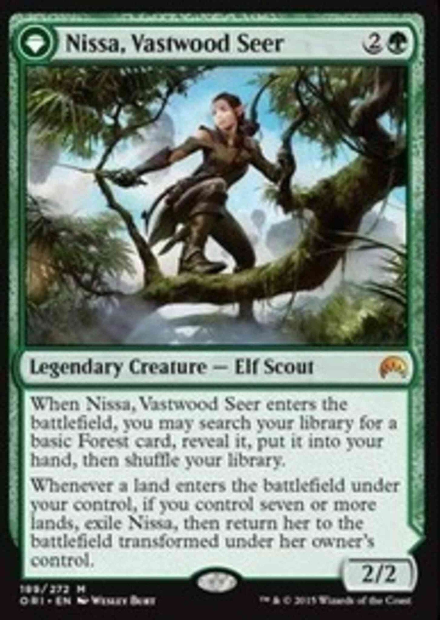 Nissa, Vastwood Seer // Nissa, Sage Animist [189] [Magic Origins] [Non-Foil]