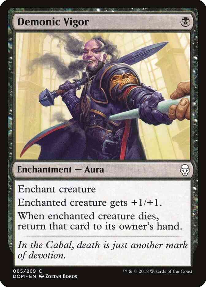 Demonic Vigor [85] [Dominaria] [Non-Foil]