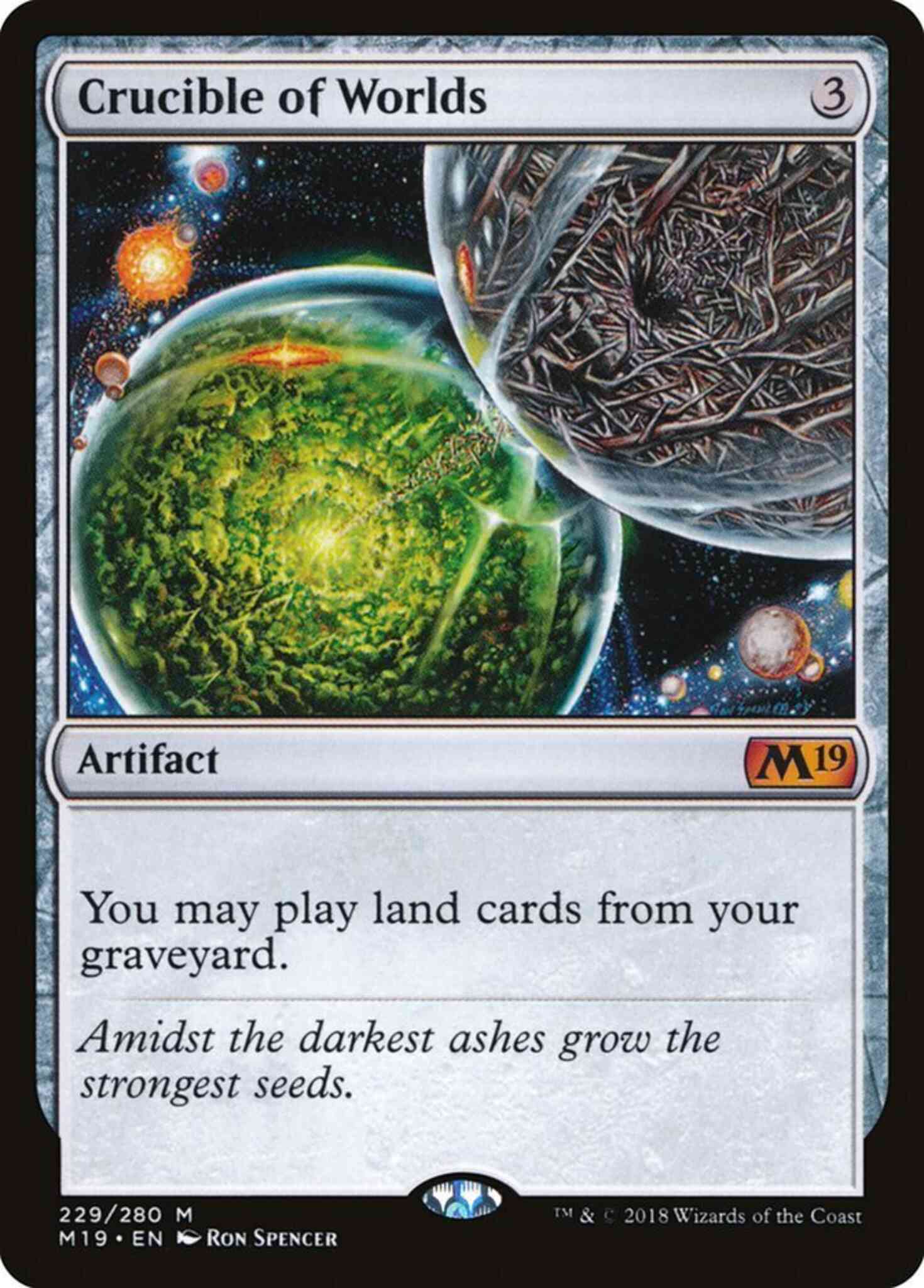 【送料無料】MTG Crucible of Worlds/世界のるつぼ Foil Crucible of Worlds [229] [Core Set 2019] [Non-Foil] – Face to Face